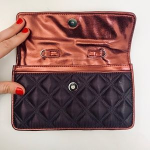 Marc by Marc Jacobs quilted metallic wallet/clutch